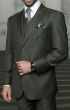 Vinci Men's 3 Piece Wool Feel Classic Suit - Extra Long Sizes