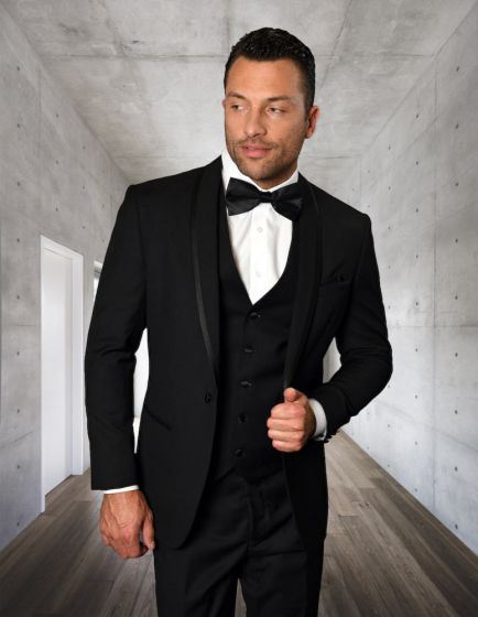 Statement Men's 3 Piece Tuxedo - Tone on Tone Lining