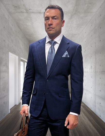 Statement Men's 2 Piece 100% Wool Fashion Suit - Notch Lapel