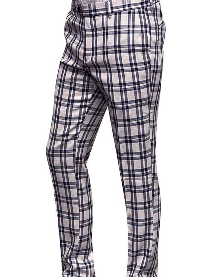 Statement Men's Outlet Slim Fit Pants - Vibrant Plaid
