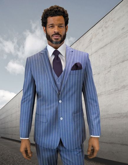 Statement Men's 3-Piece Fashion Suit – 100% Wool with Striking Bold Colors main image 1