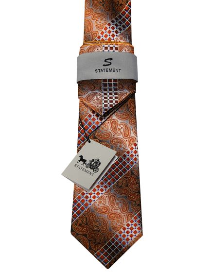 Statement Classic Tie Set- Windowpane Stripe