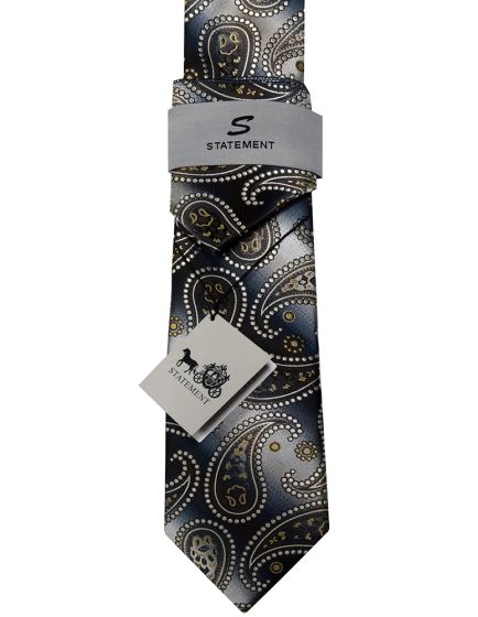 Statement Classic Tie Set- Teardrop Polka Dot