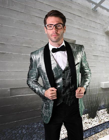 Statement Men's Fashion 3 Piece Suit - Velvet Pants