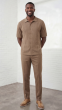 Taupe Leisure Suit for Men Two Piece Sets for Guys
