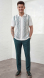Teal Walking Suit Men's Matching Sets Button Down Shirt