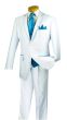 Vinci Men's 5 Piece Fashion Elegance Suit - Free Tie and Hanky