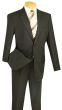 Vinci Men's 2 Piece Poplin Discount Suit - 2 Button Jacket