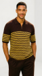 Brown Knit Shirt Men's Shirts Casual Shirt for Men