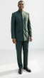 Apollo King Men's 2 Piece Nehru Style Suit - Hidden Buttons