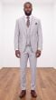 Ash Mens Suits Brass Buttons 3 Piece Suit for Men with Peak Lapel