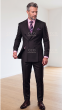 Black Double Breasted Suit Men's Wool Suits