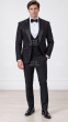 Black Mens Peak Lapel Tuxedo