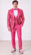 Hot Pink Mens Peak Lapel Tuxedo