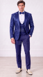 Sapphire Mens Peak Lapel Tuxedo