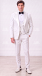 White Mens Peak Lapel Tuxedo