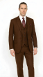 Zacchi Men's Fashion 3 Piece Poplin Suit - Big and Tall Sizes