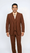 Cognac Suit Mens Suits Notch Lapel