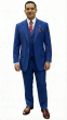 Zacchi Men's Fashion 3 Piece Poplin Suit - Side Vents