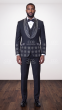 Black/White Tuxedo Shawl Lapel