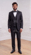 Black Tuxedo for Men Double Breasted Vest