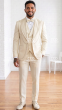 Off White Tuxedo for Men Double Breasted Vest