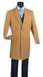 Vinci Men's 3/4 Length Top Coat - Cashmere Blend