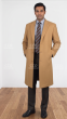 Camel Wool Coat Mens Coat Notch Lapel