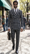 Black Suit Mens Double Breasted Suits