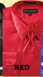 Avanti Uomo Men's Slim Fit Dress Shirt Set - Soft Satin