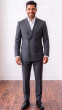 Black Suit Plaid Men's Suits Double Breasted Suit Jacket