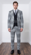 Black Suit Three Piece Suits Men's Suits Peak Lapel