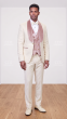 Ivory Tuxedo for Men Velvet Lapel and Vest