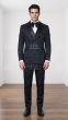 Black/Black Tuxedos Mens Tuxedo Double Breasted