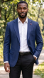 Sapphire Blazer Mens Sports Coats with Patch Pockets