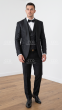 Black Tuxedo Black Lapels Formal Wear for Men