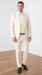 Off White Tuxedo Black Lapels Formal Wear for Men