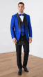 Sapphire Tuxedo Black Lapels Formal Wear for Men