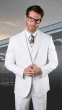 Statement Men's 3 Piece 100% Wool Fashion Suit - Soft Textured Solid