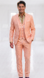Peach Men's Suit Three Piece Suit