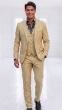Tan Men's Suit Three Piece Suit
