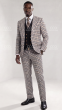 Camel Suit Double Breasted Vest Black Vest