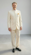 Vinci Men's 2 Piece Nehru Suit - 5 Button Fashion Style