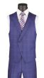 Vinci Men's 3 Piece Modern Fit Suit - Stylish Vest