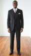 Black Inexpensive Mens Suits Suit with Vest