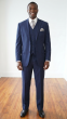 Navy Inexpensive Mens Suits Suit with Vest