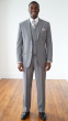 Grey Inexpensive Mens Suits Suit with Vest