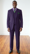 Purple Inexpensive Mens Suits Suit with Vest