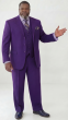 Big and Tall Purple Suit and Men's Suits 3 Piece Suit