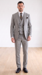 Taupe Suit Sharp Suits for Men Low Cut Double Breasted Vest